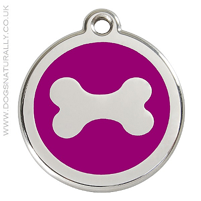 Purple Bone Dog ID Tags (3x sizes)